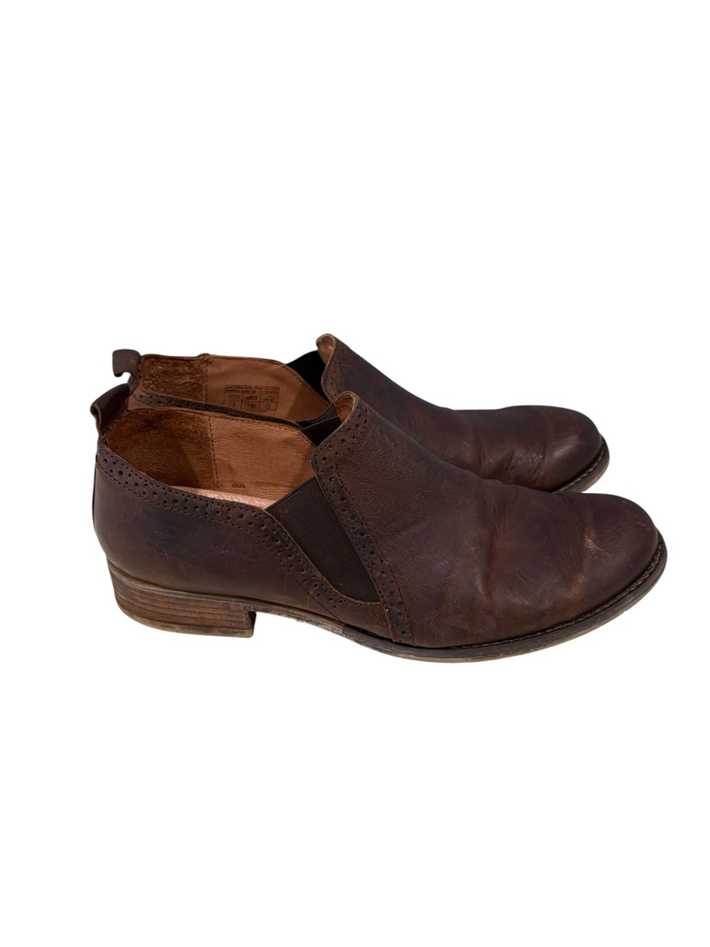 Joseph Siebel Sienna Brown Leather Slip-On Loafers Shoes 41
